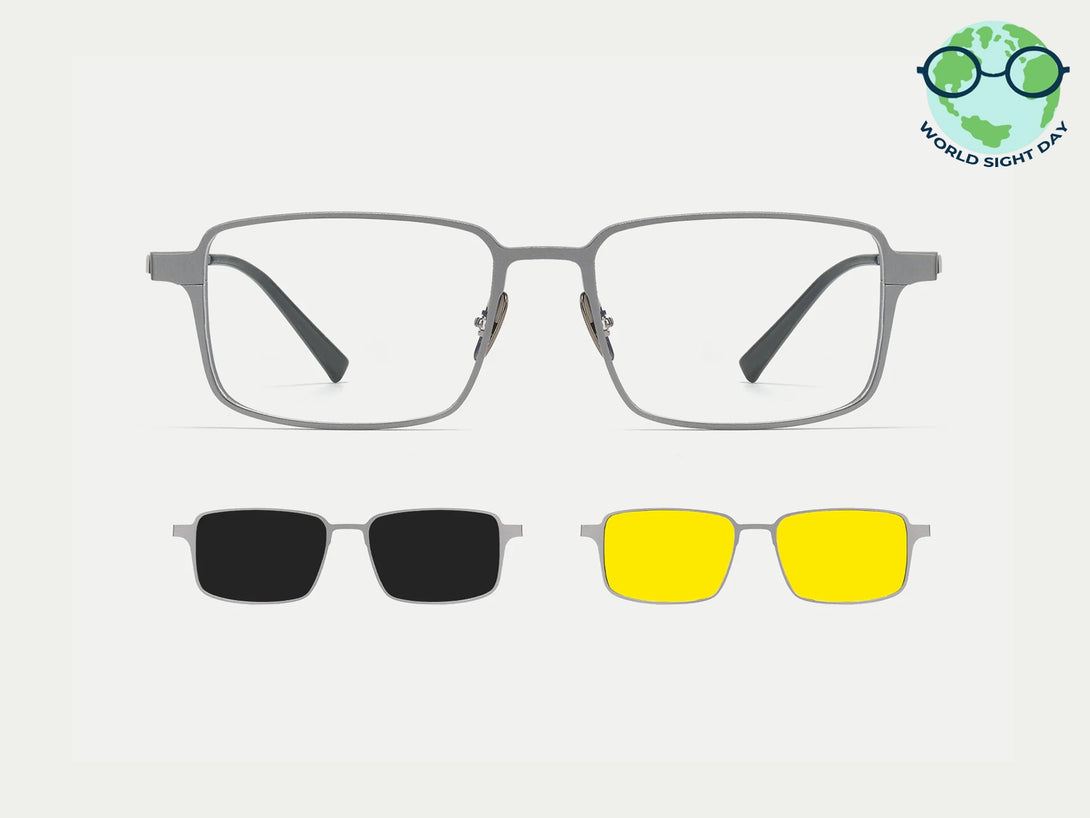 Turing | Magnetic Clip-on Eyeglasses Sunglasses | ZanyLen Best Seller