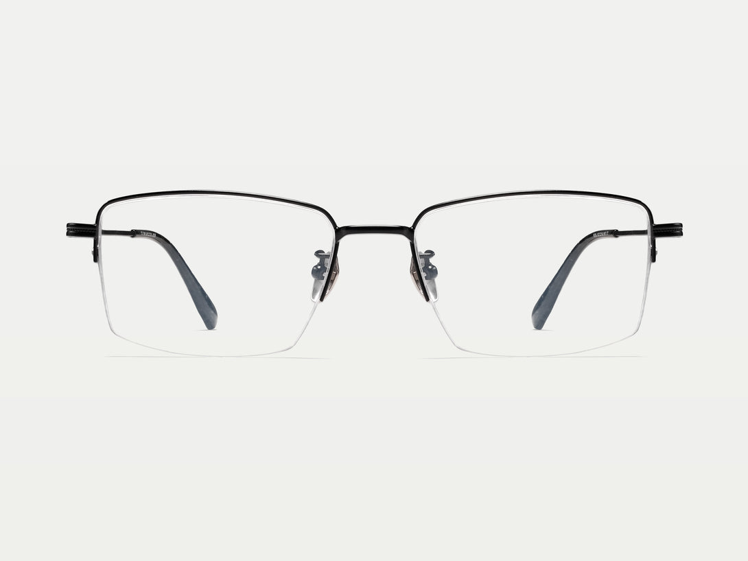 Kevin | Handmade Wooden Titanium Semi-rimless Eyeglasses | ZanyLen New