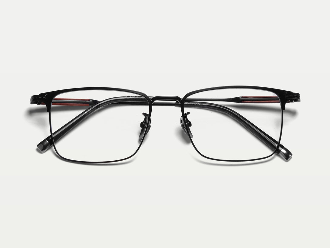 Andrew | Handmade Wooden Titanium Rectangle Eyeglasses | ZanyLen New