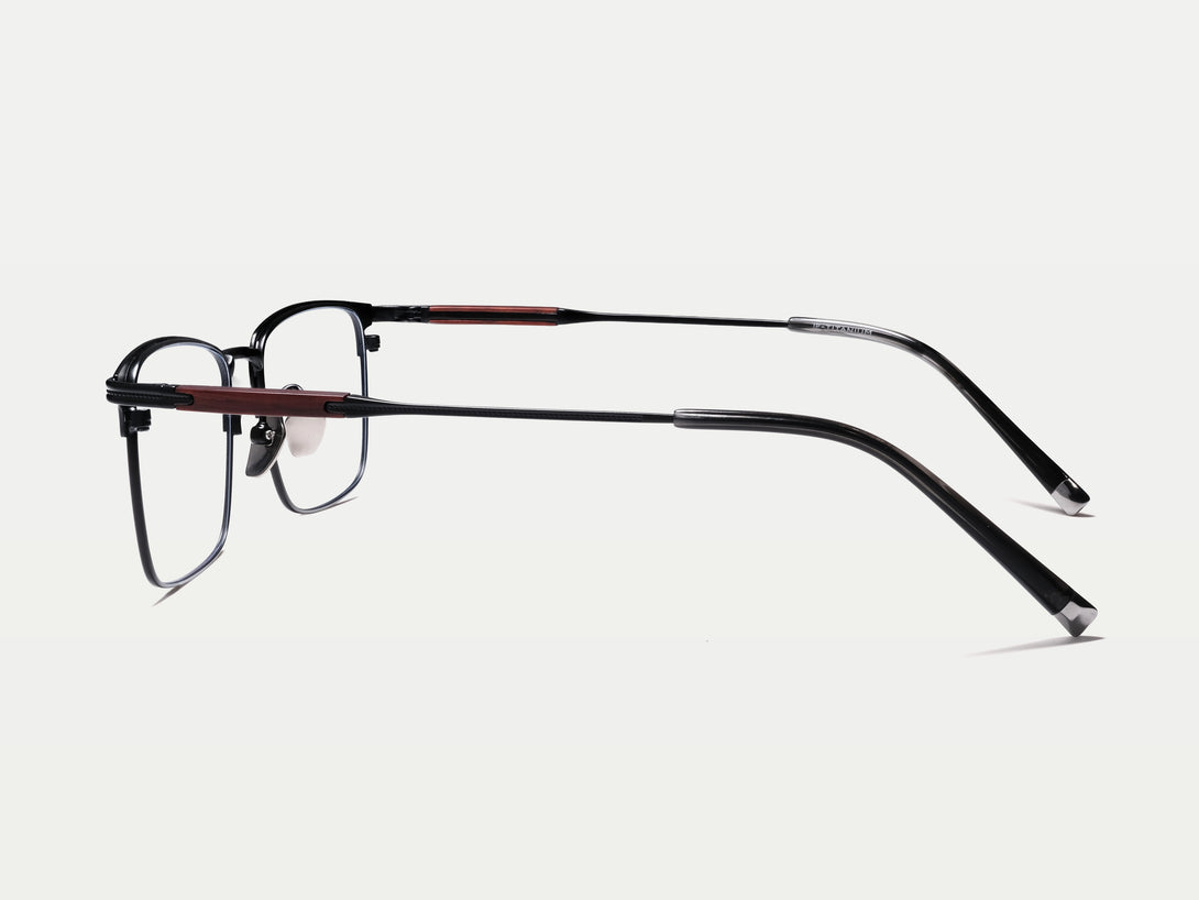 Rectangular Rimless Glasses Andrew Tate ZanyLen New Frame Andrew | Men's Handmade Wooden Titanium Eyeglasses ...
