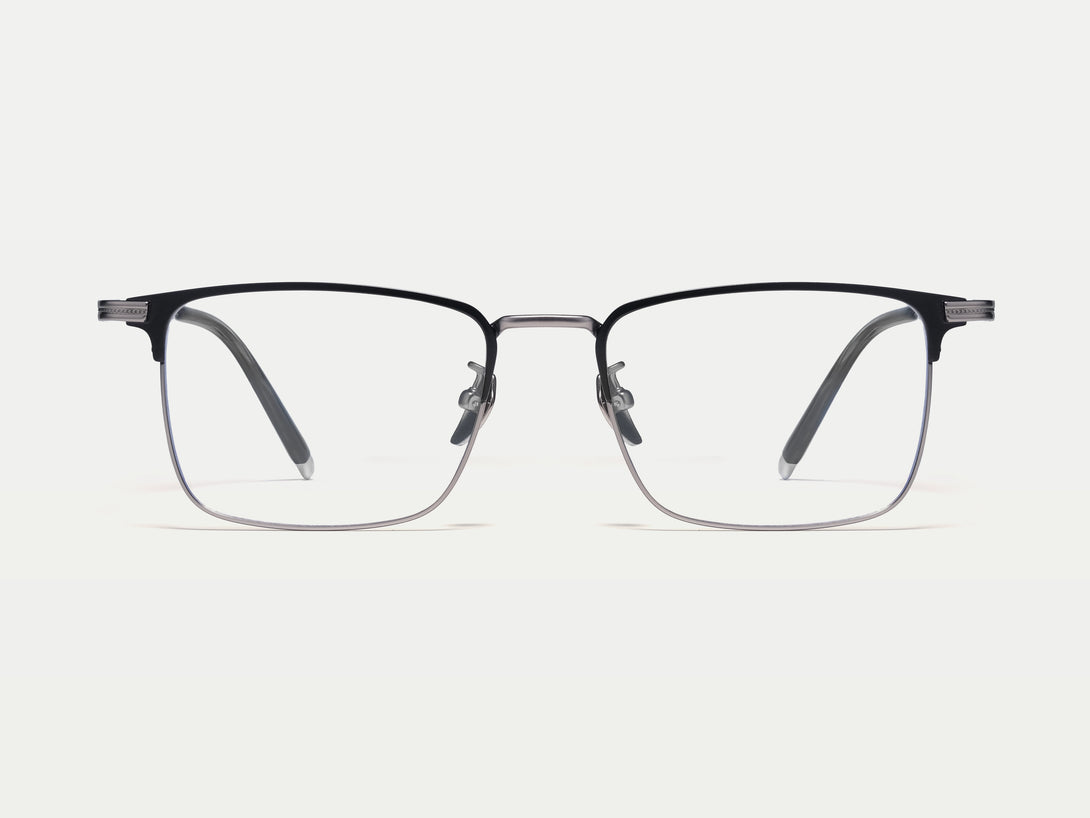 Andrew | Handmade Wooden Titanium Rectangle Eyeglasses | ZanyLen New