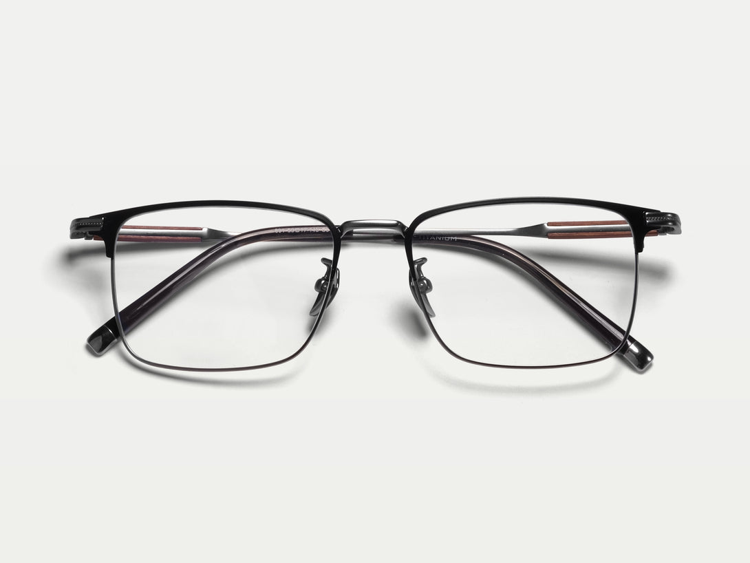 Andrew | Handmade Wooden Titanium Rectangle Eyeglasses | ZanyLen New