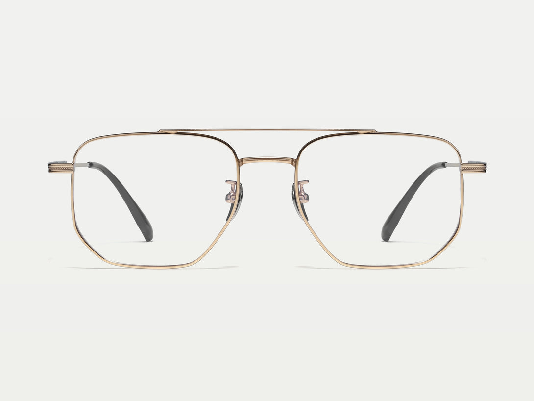 Brandon | Handmade Wooden Titanium Aviator Eyeglasses | ZanyLen New