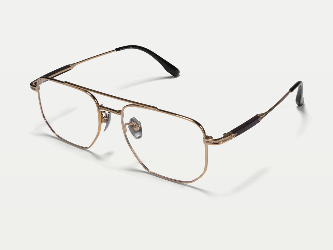 Brandon | Handmade Wooden Titanium Aviator Eyeglasses | ZanyLen New