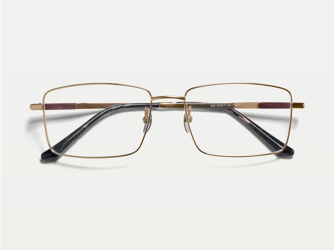 Frederic | Handmade Wooden Titanium Rectangle Eyeglasses | ZanyLen New