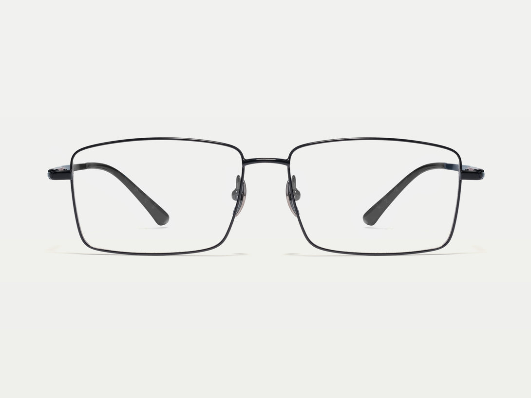 Frederic | Handmade Wooden Titanium Rectangle Eyeglasses | ZanyLen New