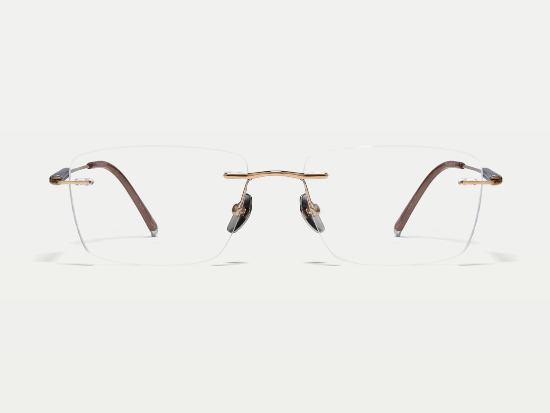 Hugo | Handmade Wooden Titanium Rimless Eyeglasses | ZanyLen New