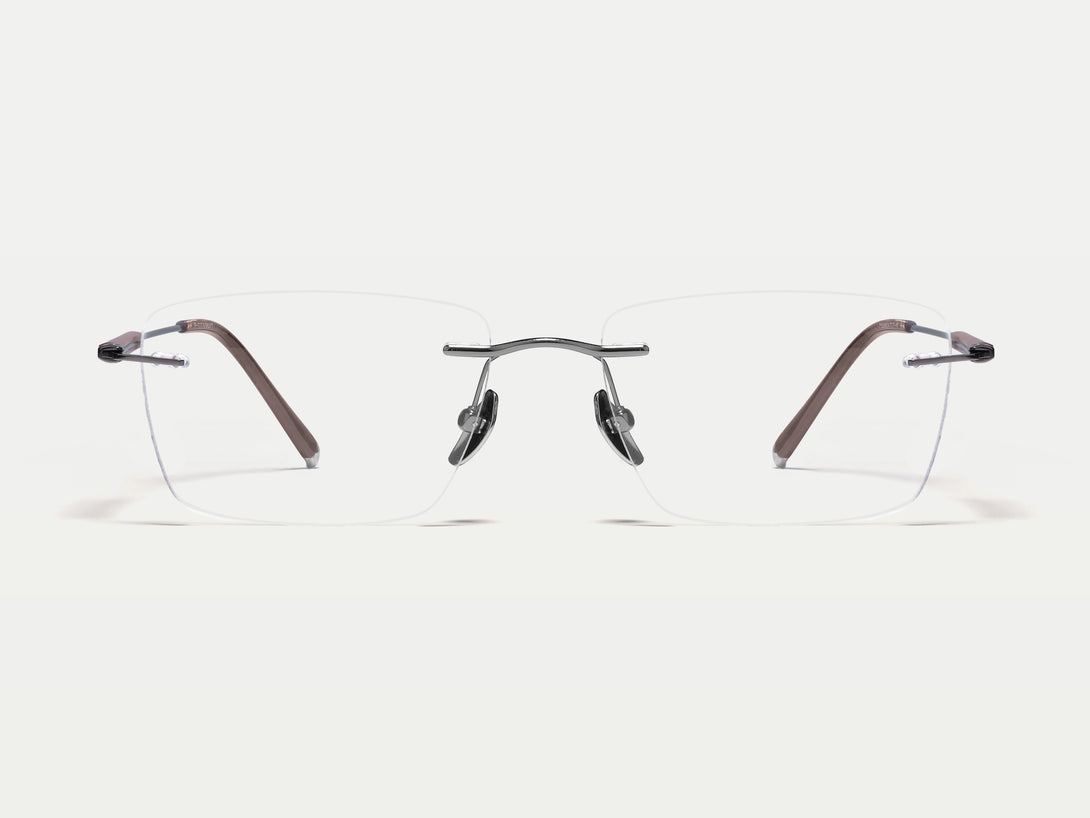 Hugo | Handmade Wooden Titanium Rimless Eyeglasses | ZanyLen New