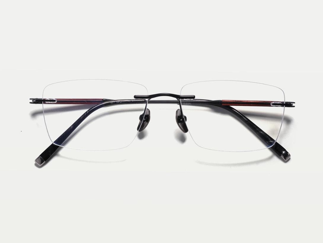 Hugo | Handmade Wooden Titanium Rimless Eyeglasses | ZanyLen New