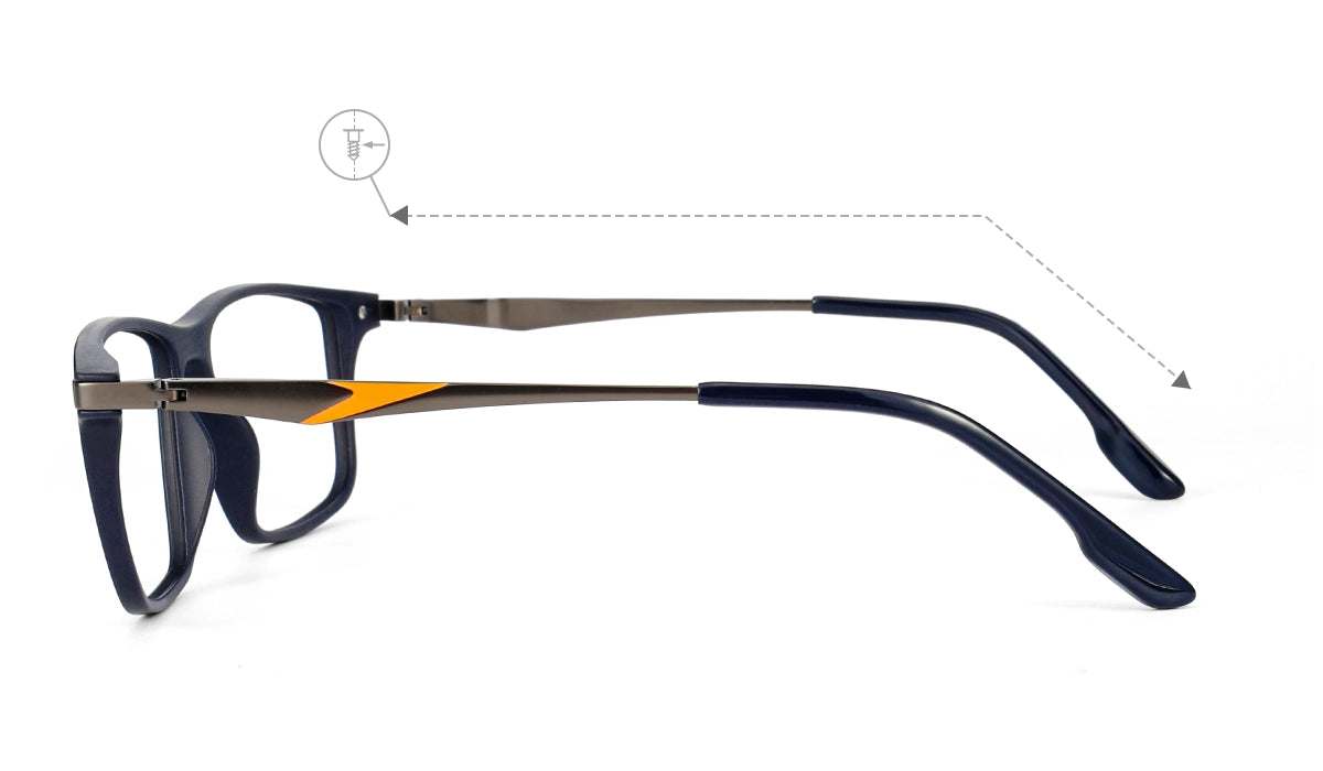 Blue Gunmetal Orange