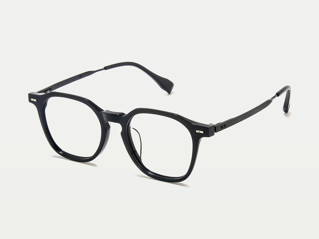 Alexander | Keyhole Geometric Acetate Eyeglasses | ZanyLen Men Eyewear