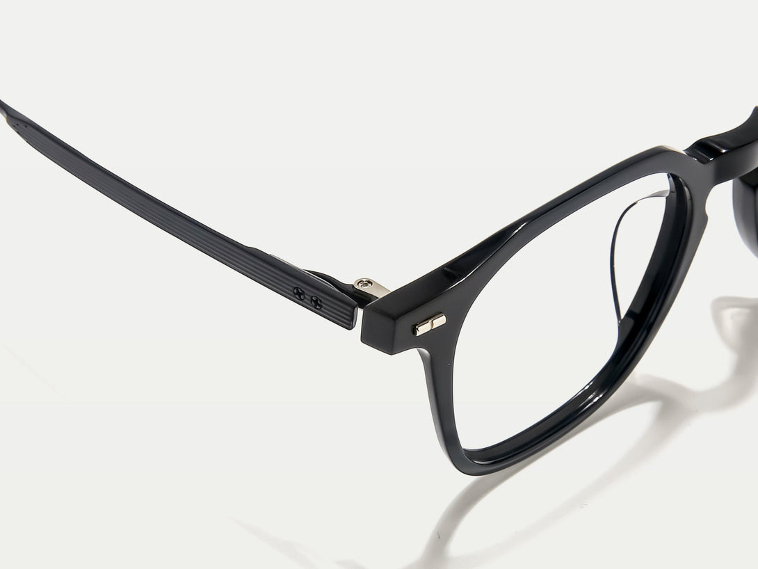 Alexander | Keyhole Geometric Acetate Eyeglasses | ZanyLen Men Eyewear
