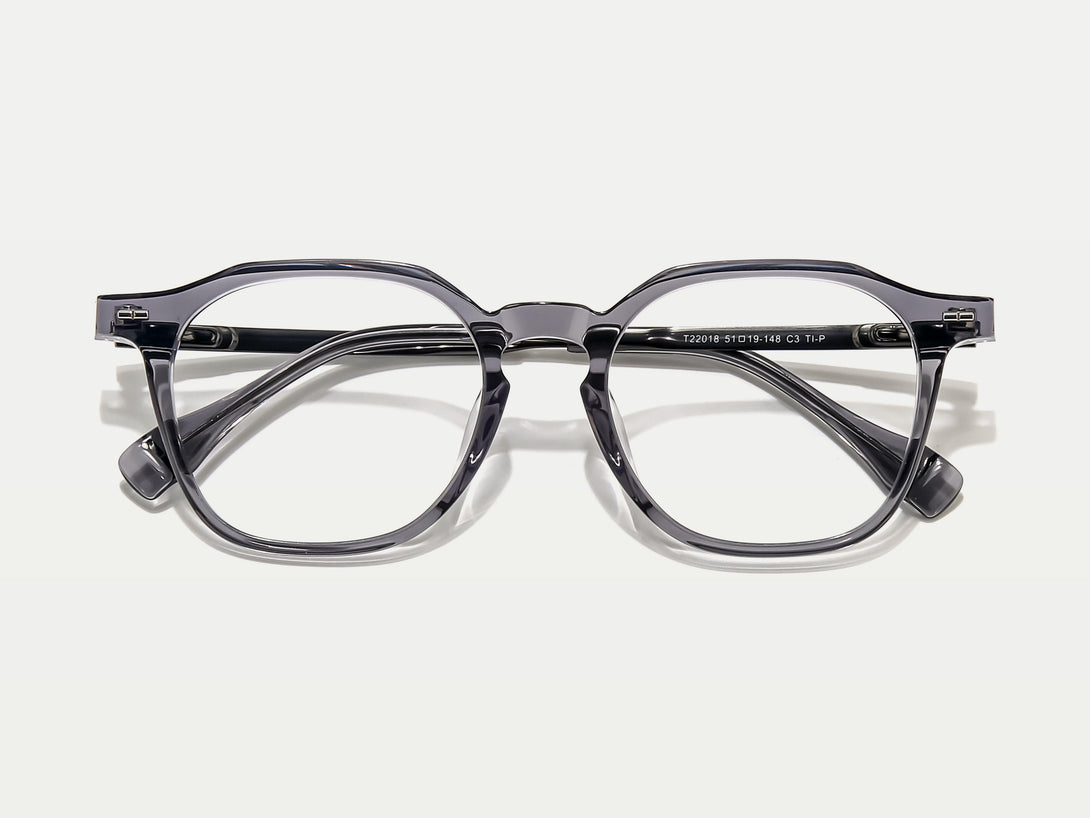 Alexander | Keyhole Geometric Acetate Eyeglasses | ZanyLen Men Eyewear