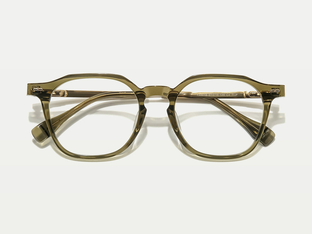 Alexander | Keyhole Geometric Acetate Eyeglasses | ZanyLen Men Eyewear