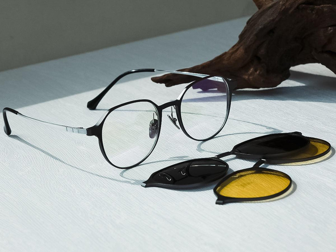 Calvin | Magnetic Clip-on Eyeglasses Sunglasses | ZanyLen New Arrival 2025