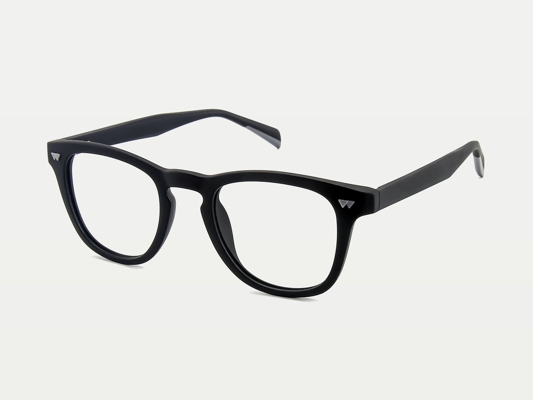 Elroy | Comfortable Keyhole Thick TR90 Eyeglasses | ZanyLen New