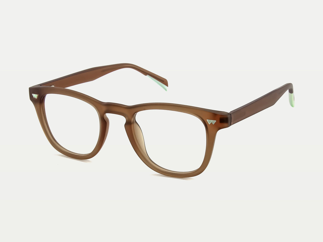 Elroy | Comfortable Keyhole Thick TR90 Eyeglasses | ZanyLen New