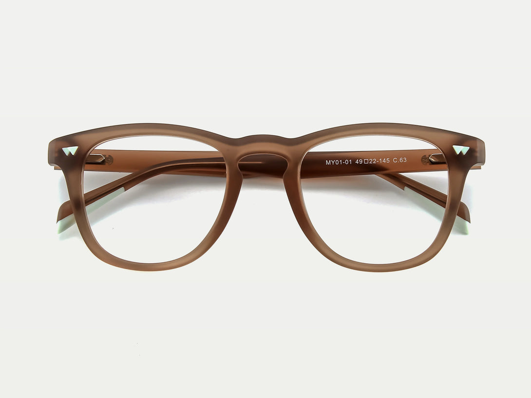 Elroy | Comfortable Keyhole Thick TR90 Eyeglasses | ZanyLen New