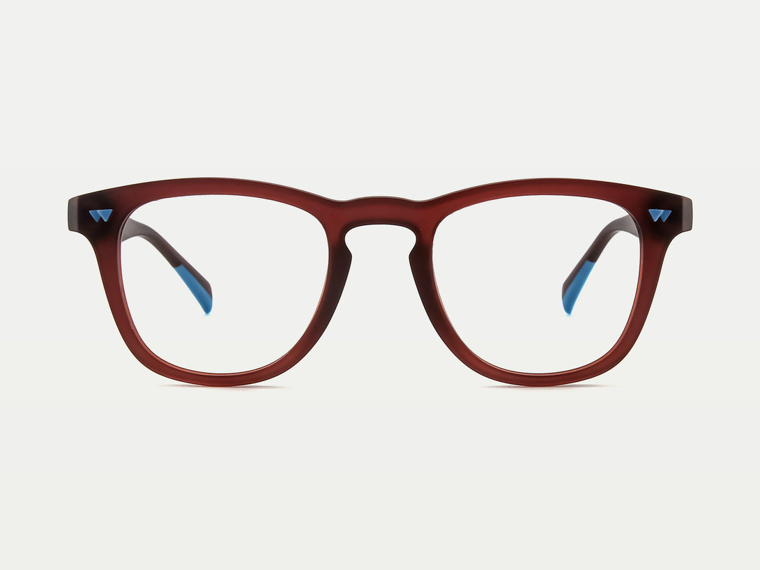 Elroy | Comfortable Keyhole Thick TR90 Eyeglasses | ZanyLen New