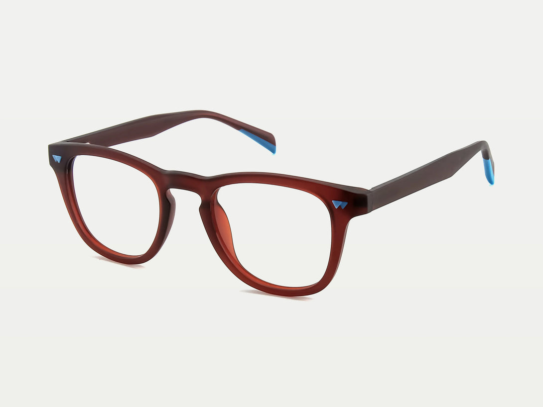 Elroy | Comfortable Keyhole Thick TR90 Eyeglasses | ZanyLen New