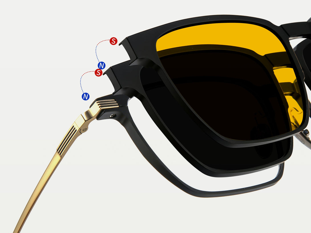 Nathan | Magnetic Clip-on Eyeglasses Sunglasses | ZanyLen New Arrival 2025