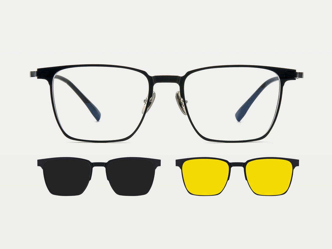 Nathan | Magnetic Clip-on Eyeglasses Sunglasses | ZanyLen New Arrival 2025