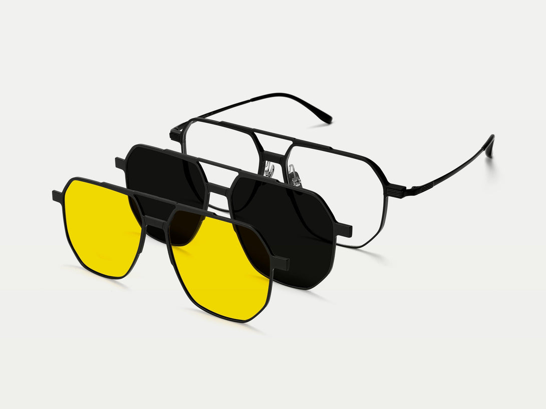 Stallone | Magnetic Clip-on Eyeglasses Sunglasses | ZanyLen New Arrival 2025