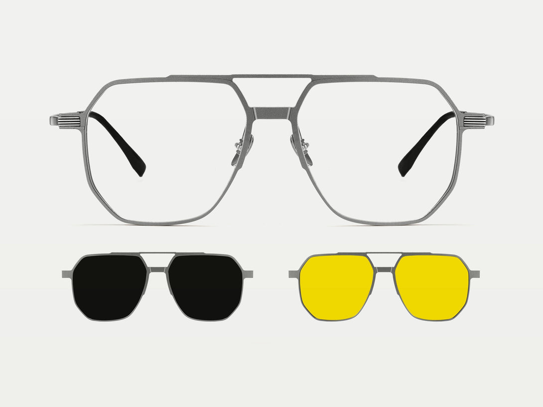 Stallone | Magnetic Clip-on Eyeglasses Sunglasses | ZanyLen New Arrival 2025